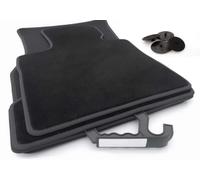 Set di tappetini per Mini Countryman F60 in velluto premium in qualità originale, 4 pezzi, nero