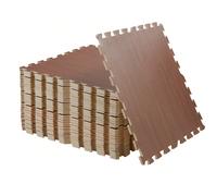 Set di tappetini protettivi puzzle 60 x 60 cm 4,32 m² tappetini protettivi per il fitness, protezione del pavimento, gioco per bambini, 12 pezzi Protezione del pavimento: le piastrelle ad incastro son
