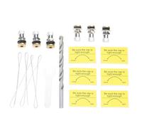 Set di tappi di ventilazione per taniche di carburanti, a prova di perdite, doppia guarnizione, materiali in rame solido, tappi di sfiato, rame, carburante, tanica di sfiato