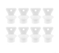 Set di tappi per borsa dell'acqua calda in ABS, 8 pezzi, per una vestibilità affidabile sulle comuni borse dell'acqua calda in uso domestico e istituzionale