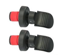 Set di tappi per bottiglie di vino, ermetici, riutilizzabili, per vino, birra, acqua minerale, olio, aceto, con guarnizione in gomma a tenuta stagna, facili da usare (2 pezzi, nero)