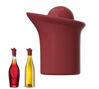 Set di tappi per vino e versatori, a tenuta stagna, per bottiglie di champagne, con beccuccio, in silicone, a tenuta stagna, per bevande, aceto, birra, bevande, olio d'oliva