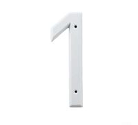 Set di targhe per numero civico da 0 a 9, in plastica, con base in lega di zinco, per porte e cassette postali di hotel o di casa, resistenti alle intemperie, facili da installare (1)