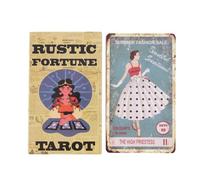 Set di tarocchi originali, carte dei tarocchi per principianti, set di carte dei tarocchi da 80 pezzi, carte di predizione della fortuna, gioco di carte dei tarocchi Lady Oracle, carte da lettura dei