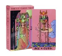 Set di tarocchi per principianti, 78 carte con libro e diario Oracle Spirit | Tarocchi da 10,2 x 6,3 cm per predizione della, energia, Halloween, Natale, uso adatto ai principianti