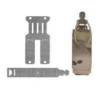 Set di Tasche Tattiche per Mag Singolo, Tasca con Attacchi MOLLE da 9 Mm | A sgancio rapido, leggera, resistente all'acqua, resistente all'usura, due modi di indossarla