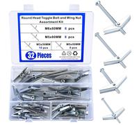 Set Di Tasselli E Viti per Cartongesso - 32 Pezzi M3/M5/M6 Vite E Dado a Ginocch