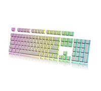 Set di tasti HK Gaming Pudding, set di tasti Doubleshot PBT, set completo 108 OEM