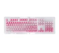 Set di tasti personalizzati Gradient PBT Double Shot da 104 tasti, compatibile con switch Cherry MX per tastiera meccanica (rosa Lover), finitura