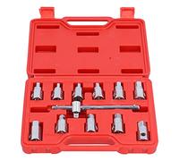 Set di tasti tasti di scarico XTEVU, kit di presa del pozzo olio, set di strumenti per il cambio motore per la riparazione dell'auto, kit di chiave per la rimozione di 12 pc kit