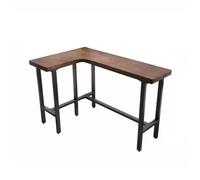 Set di tavoli da bar dal design moderno rettangolare per ristorante, bistrot, bar o negozio di tè, tavolo lungo e stretto