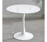Set di tavoli da pranzo rotondi, design a tulipano, in marmo, per soggiorno, stile metà secolo