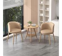 Set di Tavoli E Sedie per La Reception del caffè, Combinazione di Tavolo E Sedia da Balcone, Set di Tavoli per La Sala di Ricevimento degli Affari, Set da Scrivania per, Tech Fabric-02, 60cm