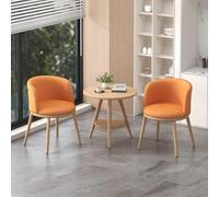 Set di Tavoli E Sedie per La Reception del caffè, Combinazione di Tavolo E Sedia da Balcone, Set di Tavoli per La Sala di Ricevimento degli Affari, Set da Scrivania per, Linen-04, 60cm