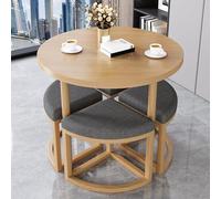 Set di tavoli per sala conferenze piccoli e moderni con sedie per la reception e la trattativa d'affari ideale per soggiorno e cucina grigio chiaro