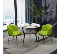Set di tavolino da pranzo rotondo moderno per 2 persone e tavolino da caffè DX a 2 strati per piccoli spazi, casa, cucina, ufficio, caffè