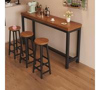 Set di tavolo alto con sgabelli da pub per piccoli spazi, ideale per cucina, bar, sala da pranzo