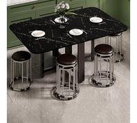 Set di tavolo da cucina pieghevole per 6 persone, tavolo da pranzo espandibile con sedie, moderno Dinette per cucina e sala da pranzo