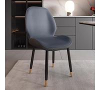 Set di tavolo da pranzo e sedie, 4 pezzi, con schienale alto e morbidi cuscini per seduta, gambe in metallo, per sala da pranzo, soggiorno o ufficio