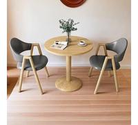 Set di tavolo da pranzo e sedie per 2 persone, design salvaspazio, mobili rotondi moderni con gambe in metallo per piccoli spazi