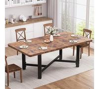 Set di tavolo da pranzo per 4-6 persone, tavolo da pranzo allungabile, tavolo da cucina, tavolo da pranzo per 6 persone, tavolo da pranzo, salvaspazio, in legno, mobili per cucina e sala da pranzo per