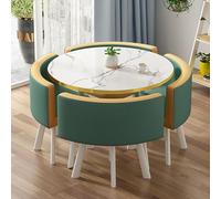 Set di tavolo da pranzo rotondo per 4 persone, con sedie, piccoli tavoli per sala conferenze e negoziazione, mobili salvaspazio per la vita urbana (un colore A1 un colore)