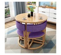 Set di tavolo da pranzo rotondo verde chiaro per 4 moderni caffè e tavolo da conferenza con sedie, tavolo da colazione e negoziato, per cucina, ufficio, soggiorno, appartamento