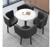 Set di tavolo e sedie per ufficio, hotel, hall e sala da pranzo, elegante tavolino da salotto per casa, soggiorno, balcone e sala pausa caffè