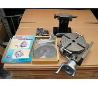 Set Di Tavolo Rotante SOBA 8″ 200MM Con Contropunta E Piastre Per Fresatura