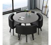 Set di tavolo rotondo e sedia, per ufficio, reception, salotto, tavolo negoziale e sedia, combinazione per sale riunioni e sale da pranzo