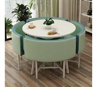 Set di tavolo rotondo multifunzionale da 80 cm, per cucina, sala da pranzo, ufficio, conferenze, soggiorno, arredamento per il tempo libero