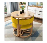 Set di tavolo rotondo per 4 persone, design salvaspazio per cucina, sala da pranzo, ufficio, sala riunioni, salotto, camera da letto