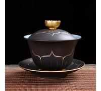Set Di Tazze Da Tè 140ml Home Office Ciotola Da Tè Stile Cinese Fatto A Mano Con Coperchio Set Tazza In Ceramica Teiera Teaset Viaggio Set Da Tè Pomeridiano(C)