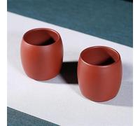 Set Di Tazze Da Tè 2 Pz/set 70ml Set Da Tè Cinese Yixing Viola Argilla Tazza Fatto A Mano Minerale Grezzo Ciotola Di Pu'er Maestro Set Da Tè Pomeridiano