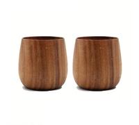 Set Di Tazze Da Tè 2PCS Estate Inverno Bicchieri Articoli Per La Cucina Di Casa 5.7OZ/170ML Tazza Acqua In Legno Tazze Per Bere Tè Giapponese Set Da Tè Pomeridiano