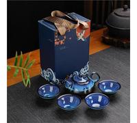Set Di Tazze Da Tè Accessori Per La Produzione Del Tè Kung Fu Una Pentola Di Quattro Tazze Dei Migliori Appassionati Regali Per Le Vacanze Set Da In Ceramica Set Da Tè Pomeridiano(Type-A)