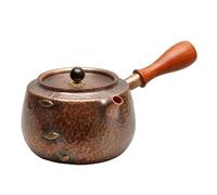 Set Di Tazze Da Tè Bollitore Per La Cucina Di Casa Teiera Vintage In Rame Puro Set Da Tè Kung Fu In Viola Con Manico Laterale Fatto A Mano Set Da Tè Pomeridiano(Type-C)