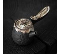 Set Di Tazze Da Tè Bollitore Per Tè Retrò Con Filtro A Foro Sferico Teaset Teiera In Ceramica Stile Wabi Sabi Fatto A Mano In Grossolana Manico Laterale Set Da Tè Pomeridiano