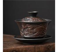 Set Di Tazze Da Tè Ciotola Per La Preparazione Del Tè Con Pugnale Cieco Fatto A Mano Tazza In Ceramica Viola Set Da Kung Fu Retrò In Porcellana Sabbia Set Da Tè Pomeridiano(C)