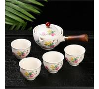 Set Di Tazze Da Tè Con Rotazione 360 Macchina Per Il Tè E Infusore Set Per La Cerimonia Del Per Teiera Per In Porcellana Gongfu Per Portatile Set Da Tè Pomeridiano(Type-JJ)