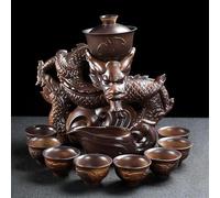 Set Di Tazze Da Tè Cucina Sala Da Pranzo Bar Teiera Rotante Set Tè 11 Pezzi/In Ceramica Kung Fu Semiautomatica Manuale Tazza Set Da Tè Pomeridiano(E)