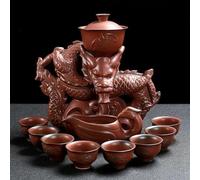 Set Di Tazze Da Tè Cucina Sala Da Pranzo Bar Teiera Rotante Set Tè 11 Pezzi/In Ceramica Kung Fu Semiautomatica Manuale Tazza Set Da Tè Pomeridiano(D)