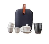 Set Di Tazze Da Tè Fatto A Mano 1 Pentola 4 Tazze Di Tè Set Da Viaggio Campeggio Portatile Tote Bag Regali Sheep Fat Jade Kit In Porcellana Bianca Set Da Tè Pomeridiano