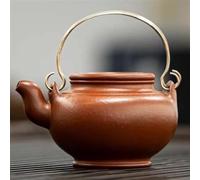 Set Di Tazze Da Tè Fatto A Mano Antico Minerale Grezzo Zhu Fango Teiera Filtro Bollitore Zisha Accessori Per Il Tè Cinese Yixing Viola Argilla Cerchio Maniglia Set Da Tè Pomeridiano