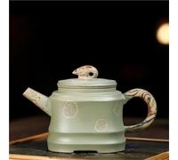 Set Di Tazze Da Tè Fatto Mano Twist Fango Pentola Minerale Crudo Pisello Verde Bollitore Zisha Set 300ml Estetico Yixing Teiere Argilla Viola Famoso Maestro Set Da Tè Pomeridiano