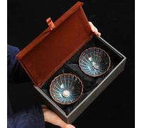 Set Di Tazze Da Tè Forno Cambiamento Tianmu Smalto Jianzhan Tazza Tè Intarsiato Mano Set Tazze In Argento Kung Fu Ceramica Master Set Da Tè Pomeridiano(F)