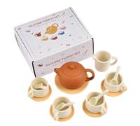 Set di tazze da tè in silicone, resistenti al calore, pastello, impugnatura ergonomica | Social Skill Builder, set da gioco non tossico per asilo, serate in famiglia, casa, scuola, Kla