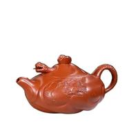 Set Di Tazze Da Tè Kung Fu Puer Teaset Art Bollitore Per La Preparazione Del Tè Fatto A Mano Minerale Grezzo Sabbia Viola Teiera Argilla Rossa Pesce Nel Drago Zisha Pot Set Da Tè Pomeridiano