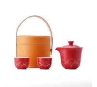 Set Di Tazze Da Tè Regalo Aziendale Tazza Express Ceramica Set Tè Viaggio Borsa Portatile Esterno Kung Fu Per Accompagnamento Bancario Set Da Tè Pomeridiano(B)