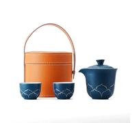 Set Di Tazze Da Tè Regalo Aziendale Tazza Express Ceramica Set Tè Viaggio Borsa Portatile Esterno Kung Fu Per Accompagnamento Bancario Set Da Tè Pomeridiano(E)